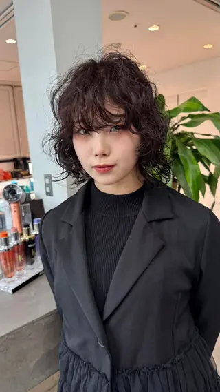 ショート パーマ 小田 晃瑛のヘアスタイル