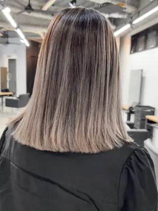 ミディアム カラー ヘアアレンジ 北間 寛哉のヘアスタイル