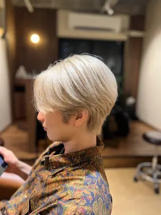 ショート カラー メンズ end roll りんのヘアスタイル