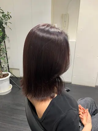 ミディアム 細田 碧のヘアスタイル