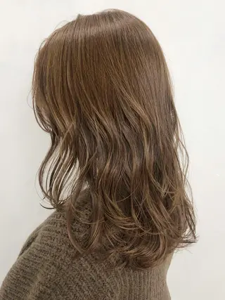 ミディアム カラー パーマ ヘアアレンジ ITbyALBUM 中野店のヘアスタイル