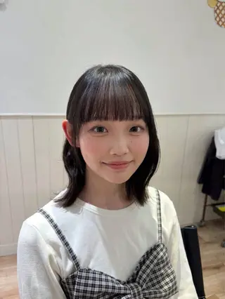 ミディアム えんどう ゆめはのヘアスタイル