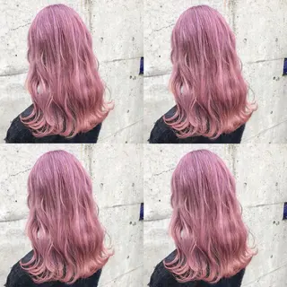 ロング カラー ヘアアレンジ メンズ キッズ 💟Chloe原宿店 🩶ハイトーンのヘアスタイル