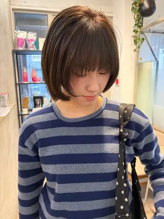 ミディアム カラー 赤み消しカラー/ ナチュラル/トモキのヘアスタイル