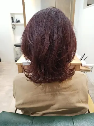 ミディアム すずき えりのヘアスタイル