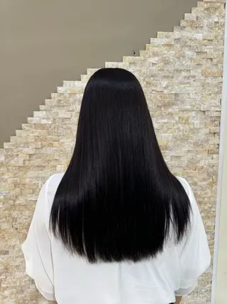 ロング カラー ANKH CROSS ゆうかのヘアスタイル