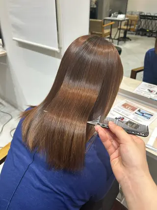 ミディアム miu🌝 ハイライト/一宮のヘアスタイル