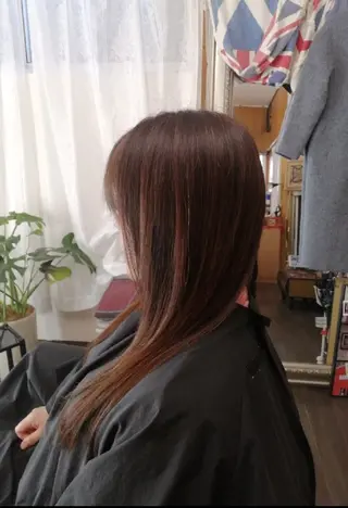 ロング カラー D/i |Y/no. 〈夜スパ17時〜〉のヘアスタイル