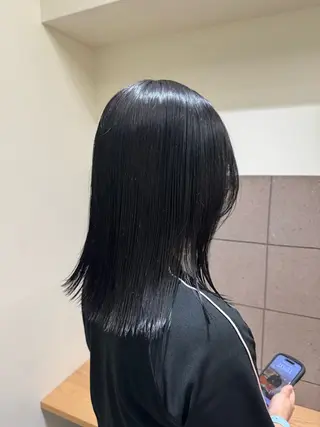 ミディアム カラー ゆ う あのヘアスタイル
