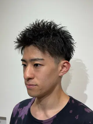 ショート メンズ 【店長】メンズ職人 短髪　ハイトーン🔥のヘアスタイル
