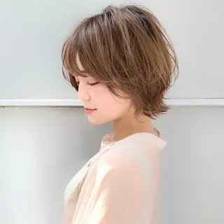 ショート パーマ 立川✨ブリーチ/ ケアブリーチ✨のヘアスタイル
