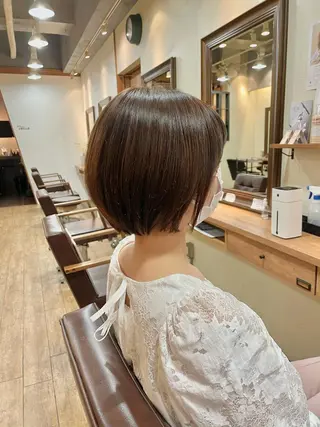 ショート カラー ショート/ボブ/ メンズ/縮毛矯正のヘアスタイル