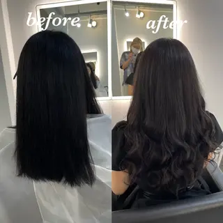 ミディアム カラー ヘアアレンジ Cielro/ダブル カラー/西田咲希のヘアスタイル