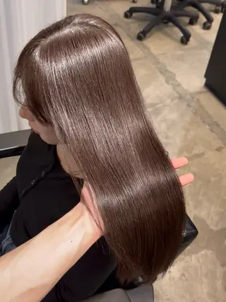 ロング カラー 🩵福岡ブリーチなし レイヤー/紫音🩵のヘアスタイル