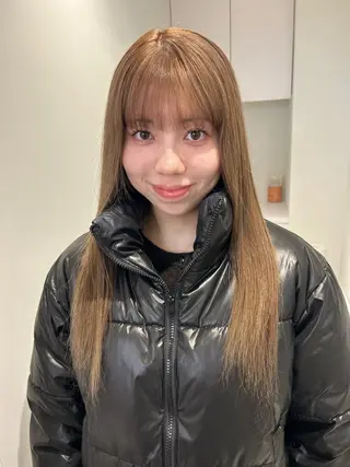 ロング ハルカ 透明感カラー 美髪縮毛矯正🥣のヘアスタイル