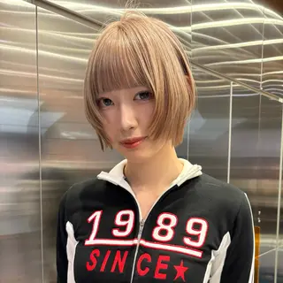 カラー ミルクティーベージュ ／ひかる🌟のヘアスタイル