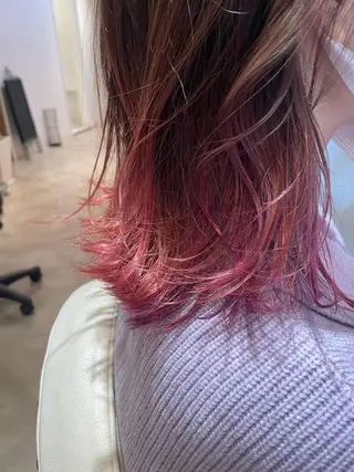 ロング パーマ カラー ヘアアレンジ 初めでも安心🌟 newi町田✂のヘアスタイル