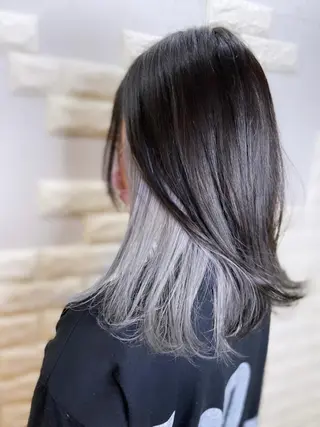 ミディアム カラー ヘアアレンジ 次世代シールエクステ 錦糸町 小泉 朋之のヘアスタイル