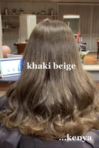 セミロング カラー 古田 賢哉のヘアスタイル