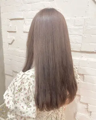 ロング カラー ヘアアレンジ 【ピンク/韓国ヘア/ ヘアセット】亜海のヘアスタイル