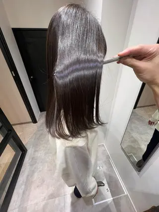 ロング カラー 縮毛矯正×髪質改善 店長　DAITOのヘアスタイル
