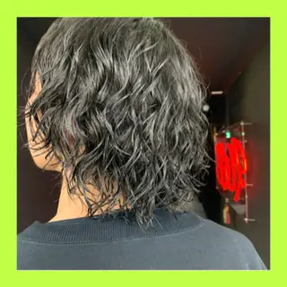 ミディアム パーマ メンズ メンズパーマ/新潟駅 NOBUTA🔥のヘアスタイル