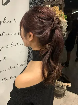 セミロング カラー topstylist ユヒャンのヘアスタイル