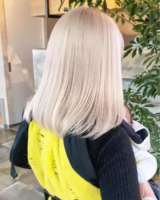 セミロング カラー 藤田 清志のヘアスタイル