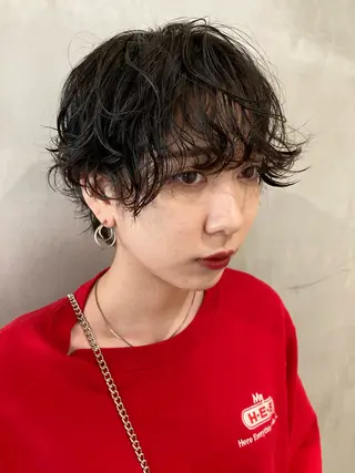 ショート パーマ ✨ボブカット✨ 髪質改善/岡田悠斗のヘアスタイル