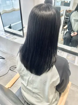 セミロング カラー ボブ/美髪矯正 /佐藤　奈巳のヘアスタイル