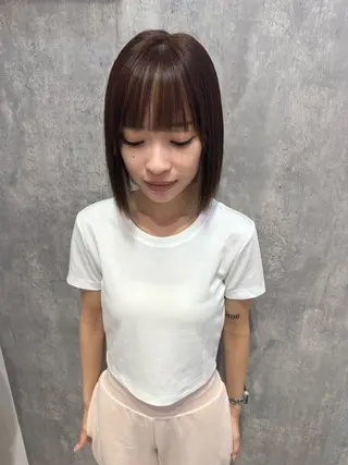 ミディアム カラー 赤み無し柔らかカラー 【梅田】madokaのヘアスタイル