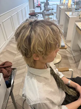 ミディアム カラー パーマ ヘアアレンジ メンズ 🫧Selene SHOGO🫧のヘアスタイル