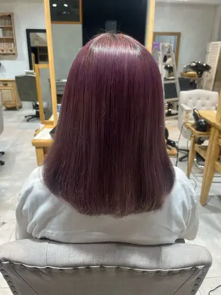 カラー 鎌田 桃果のヘアスタイル