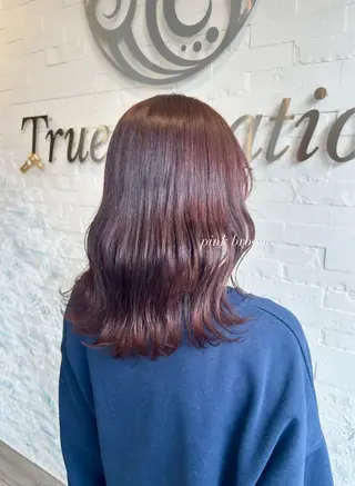 ミディアム 🎀暖色/オリーブ カラー🎀seinaのヘアスタイル