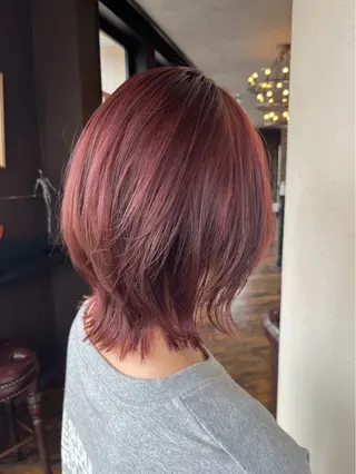 ショート カラー ヘアアレンジ 境 あいみのヘアスタイル