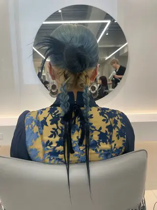 セミロング ヘアセット🎀耳つぼ 👂💎MONAMIのヘアスタイル