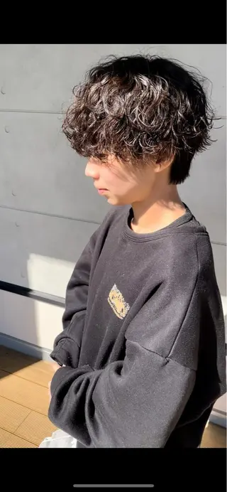 ショート パーマ メンズ メンズヘア特化 崎田 成人のヘアスタイル