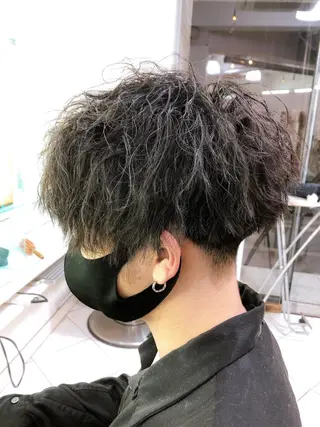 パーマ メンズ 保住 亮太のヘアスタイル