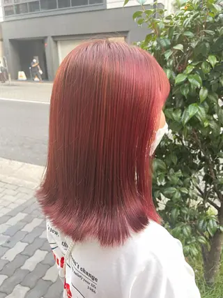 ミディアム カラー Hika.ハイトーン 髪質改善🩵ᩚ🫧のヘアスタイル