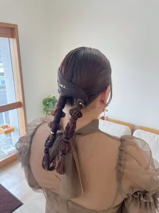 セミロング 川下 葉音のヘアスタイル