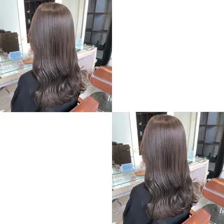 セミロング カラー 青沼夏未/オリーブ/ 寒色カラーのヘアスタイル