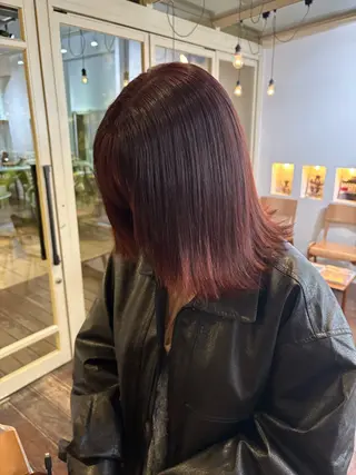 セミロング カラー Make's表参道 らら🌼のヘアスタイル