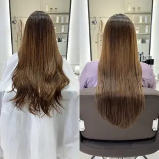 ロング EIGHT plum TOKIOリミテッドのヘアスタイル