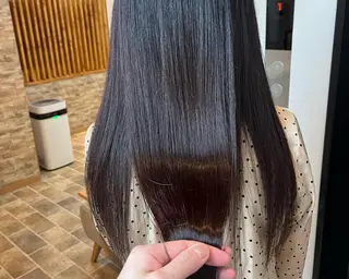 ロング カラー ヘアカラー&縮毛矯正 STAR☆RIVERのヘアスタイル