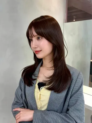 セミロング カラー 大宮🎀 mizukiのヘアスタイル