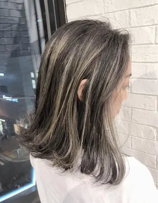 ミディアム カラー ノンダメージ髪質改善 カラー💎/KURAのヘアスタイル