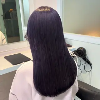 セミロング カラー ブリーチカラー 🩵MIZUKIのヘアスタイル