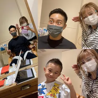 ショート カラー メンズ キッズ ✂︎ショート、ボブ、 レイヤー🩵YUMIのヘアスタイル