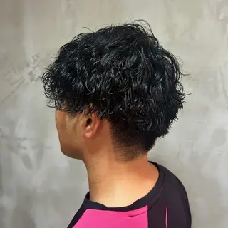 メンズ KUMA🧸インナー /メンズパーマのヘアスタイル