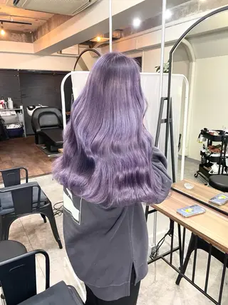 セミロング カラー パーマ ヘアアレンジ メンズ キッズ ネイル マツエク・マツパ アイブロウ 切りっぱなしヘアボブ ミディアムヘアRYOのヘアスタイル